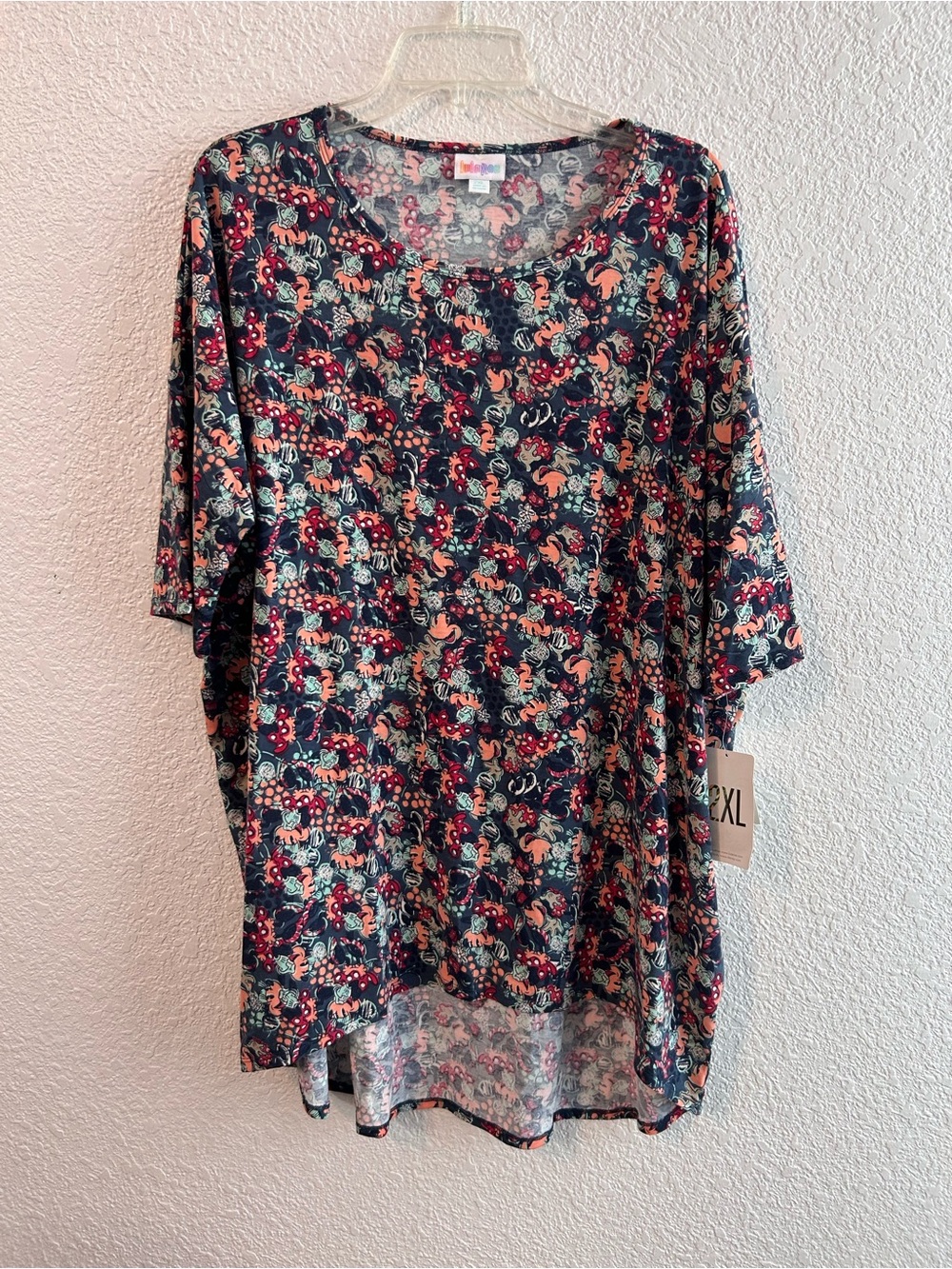 NWT Disney LuLaRoe Irma Tunic Mickey Minnie All Over Print 2XL
